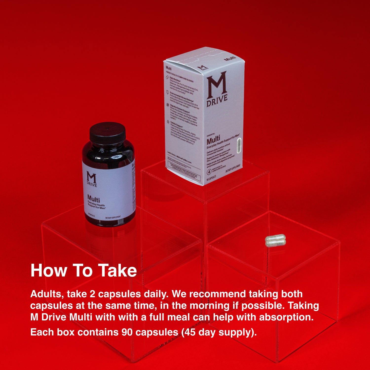 M Drive Multi Men's Multivitamin Directions